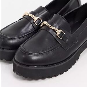 RAID black chunky loafers